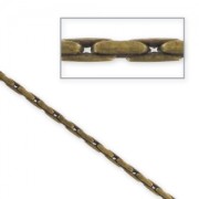 Chaîne maille paloma 1,3 mm bronze x1m|raw }}