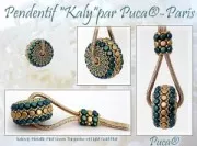 Kalos® par Puca® 4x3 mm - Opaque White Gold Splash x10g