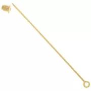 Fibule anneau 65 mm doré x1