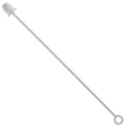 Fibule anneau 65 mm argenté x1