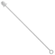 Fibule anneau 65 mm argenté x1