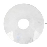 Perle donuts facettée 12 mm pierre gemme - Pierre de lune x1|raw }}