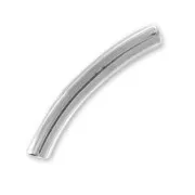 Tube 27x4 mm rhodié x1