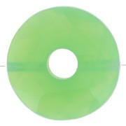 Perle donuts facettée 12 mm pierre gemme - Chrysoprase x1