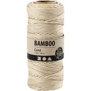 Bobine de 65 mètres de fil de bambou 1 mm - Ecru x1|raw }}