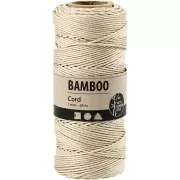 Bobine de 65 mètres de fil de bambou 1 mm - Ecru x1