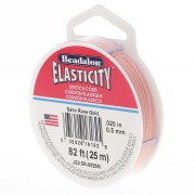 Fil élastique Elasticity 0.5 mm - Doré rose satiné x25m|raw }}