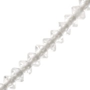 Perles rondelles bouliers facettées pierre gemme 3x2 mm - Cristal de roche x20|raw }}