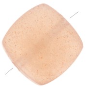 Perle plate carrée 8 mm en pierre gemme - Pierre de lune Peach x1|raw }}