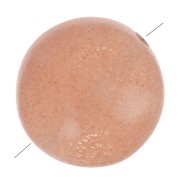 Perle plate ronde - palet - 8 mm en pierre gemme - Pierre de lune Peach x1|raw }}