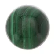Cabochon rond 8 mm en pierre gemme - Malachite x1