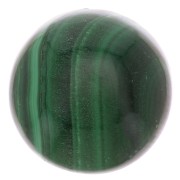 Cabochon rond 12 mm en pierre gemme - Malachite x1