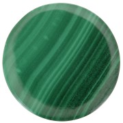 Cabochon plat rond - palet - 10 mm en pierre gemme - Malachite x1|raw }}