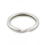 Porte clés anneau 20 mm à personnaliser - Placage Argent fin vieilli x1