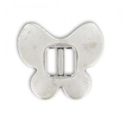 Intercalaire papillon 17x19 mm Placage Argent fin vieilli x1