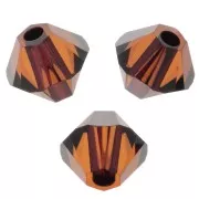 Toupies en cristal PureCrystal 5328 4 mm - Smoked Amber x50