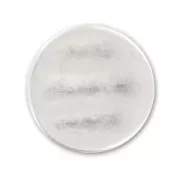 Poussoir rond 19 mm pour cordon 1.8 mm - Placage Argent fin vieilli x1