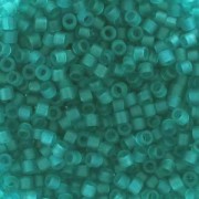 Miyuki Delica 11/0 DB1268 - Mat Transparent Caribbean Teal x8g|raw }}