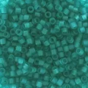 Miyuki Delica 11/0 DB1268 - Mat Transparent Caribbean Teal x8g