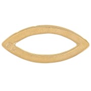 Intercalaire navette 15x7 mm - Doré à l'or fin x1|raw }}