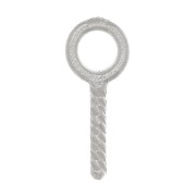 Crochets pitons à visser avec anneau 4 mm - Argent 925 x4|raw }}