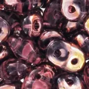 SuperDuo 2,5x5 mm Amethyst Capri Gold x10g