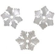 Coupelle flocon de neige 10 mm en Argent 925 x1