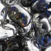 SuperDuo 2,5x5 mm Crystal Heliotrope x10g