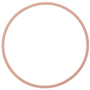 Anneau de montage et tissage rond 25 mm - Doré rose x1|raw }}