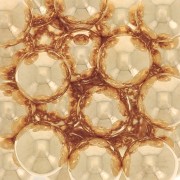 Perles sans trou - mini boules 3 mm - Doré à l'or fin x100