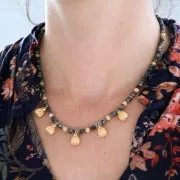 Perles rondes filigranées 4 mm - Bronze x20