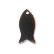 Sequin poisson en corne 22 mm Brun x1|raw }}