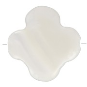 Perle trèfle en nacre 8 mm x1|raw }}