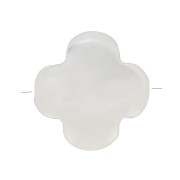 Perle trèfle en nacre 6 mm x1