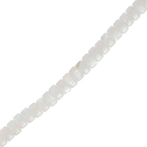 Perles rondelles Heishi en nacre 3x2 mm x40cm