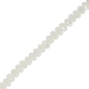 Perles rondelles style Heishi en nacre 4x2.5 mm x39cm|raw }}