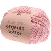 Essentials Organic Cotton Aran - Rose x50g