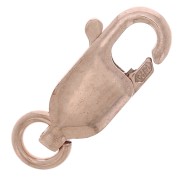 Fermoir mousqueton 10 mm avec anneau ouvert - Rose Gold filled (or laminé)  x1