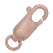 Fermoir mousqueton 12 mm avec anneau ouvert - Rose Gold filled (or laminé)  x1|raw }}
