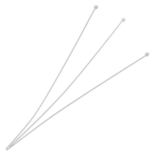 Clous tête boule 51x0.40 mm en Argent 925 x10