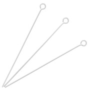 Clous tête ronde 38x0.50 mm en Argent 925 x10