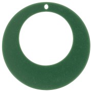 Pendentif rond évidé en acrylique 50 mm - Vert sapin x1|raw }}