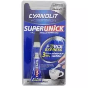 Colle Cyanolit - Super Unick - Force express instantanée - Transparent x3gr