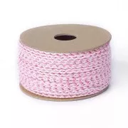 Cordon en coton tressé 2 mm - Rose clair - Rose x1m