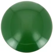 Cabochon rond en résine opaque 14 mm - Vert foncé x1