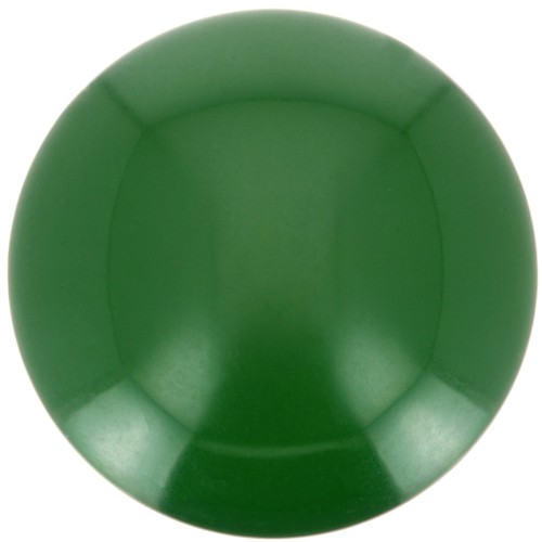 Cabochon rond en résine opaque 14 mm - Vert foncé x1