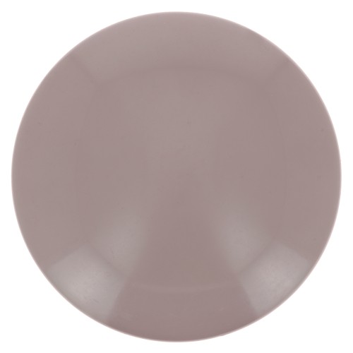 Cabochon rond en résine opaque 12 mm - Taupe x1