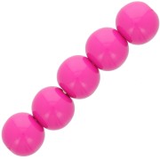 Perles en résine opaque 4 mm - Fuchsia x15|raw }}