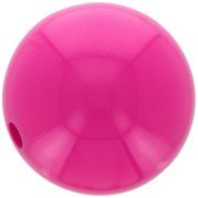 Perle en résine opaque 14 mm - Fuchsia x1|raw }}