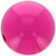 Fuchsia - Perle en résine opaque 14 mm - Fuchsia x1 Perle en résine opaque 14 mm - Fuchsia x1